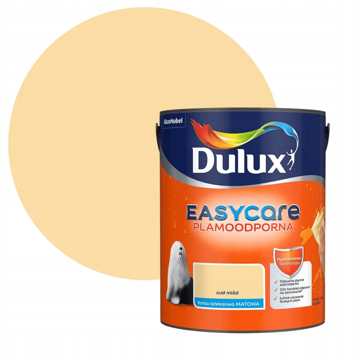 Dulux Easycare Barva Odolná Proti Skvrnám Zázrak medu 5L