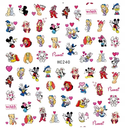 NAKLEJKI NA PAZNOKCIE SAMOPRZYLEPNE 3D