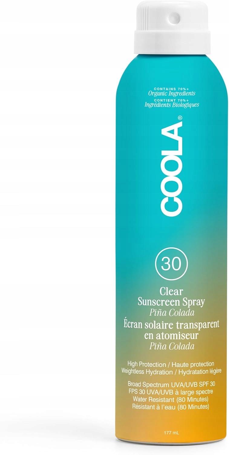Coola Sprej proti slunci Spf 30 Piña Organický Colada 177 ml
