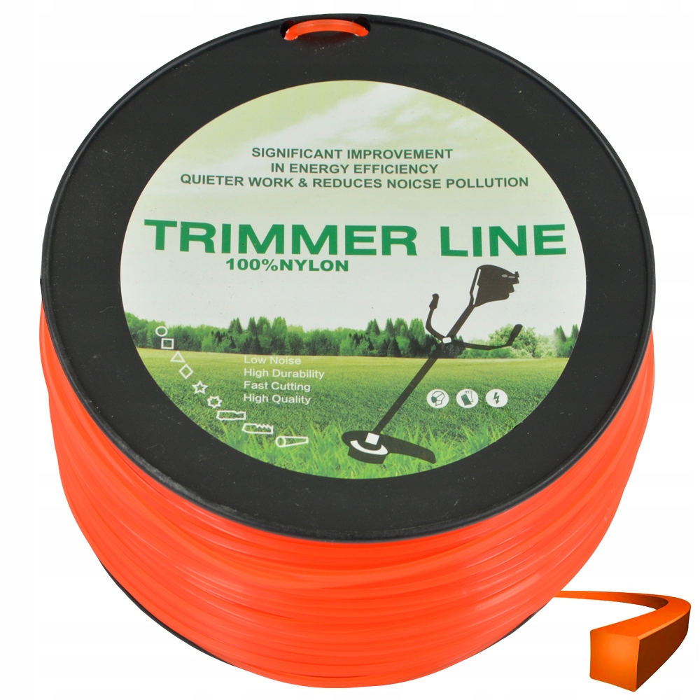 

Żyłka Tnąca Do Podkaszarki Nac 2,4 MM 254 Mb Kwadr