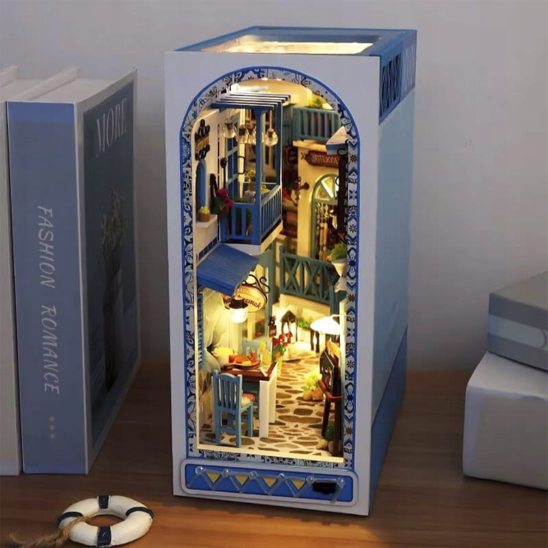 Book nook miniatiūrinis namelis „jūros brizas“ su LED apšvietimu modelis 315 nuotrauka 10