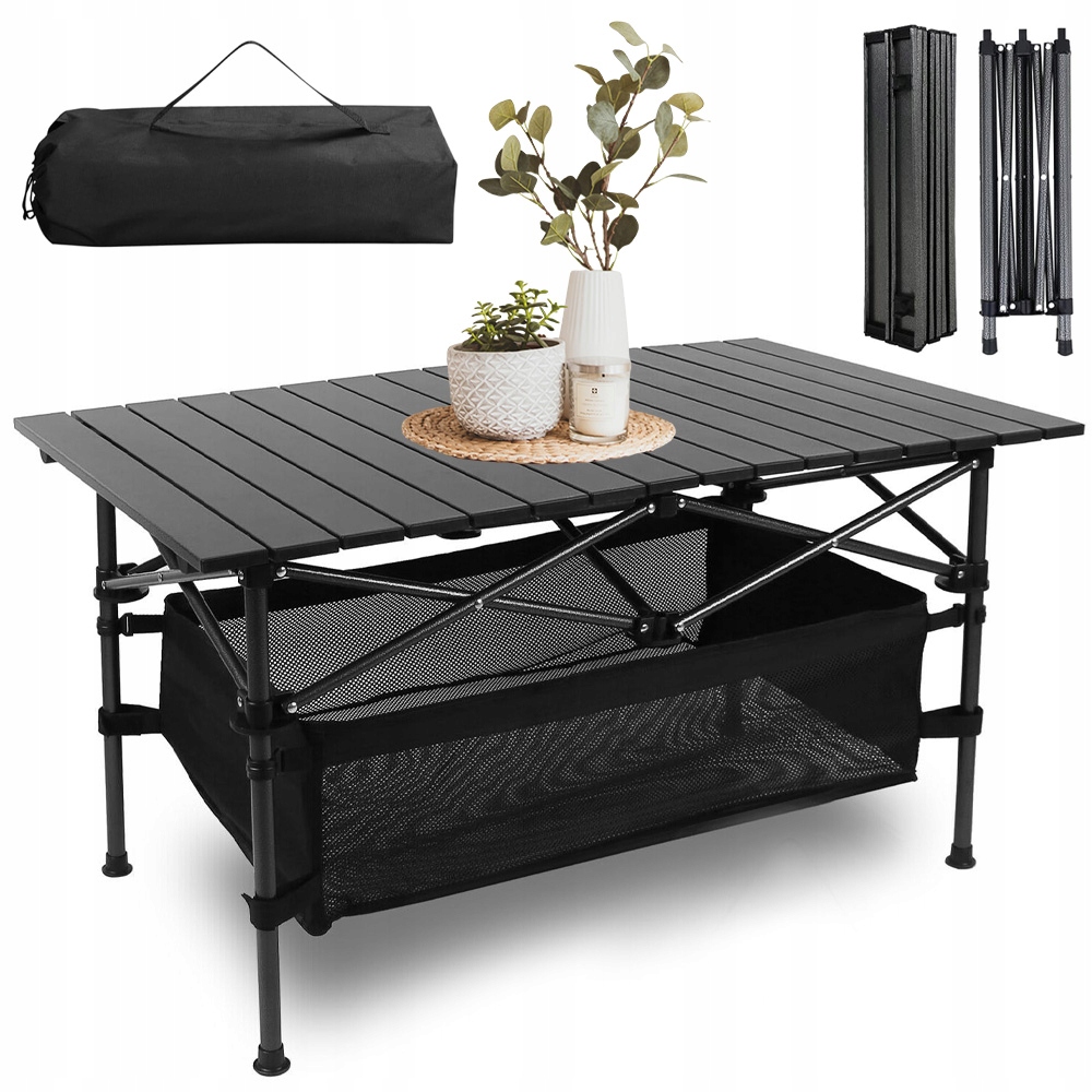 Skládací Kempingový Balkonový Stolek Turistický Přenosný STOLEK96X55 CM