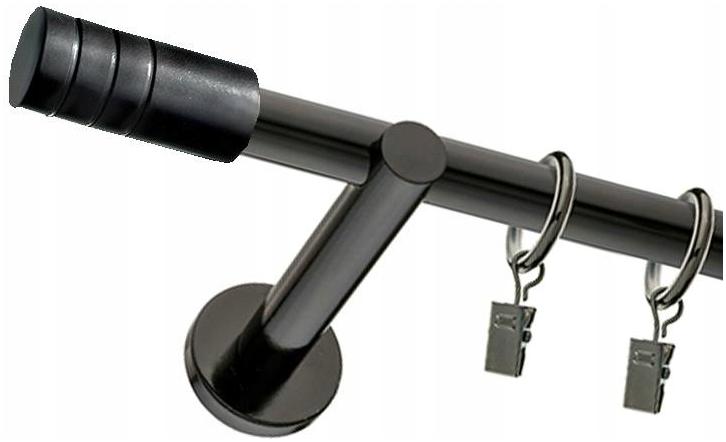

Karnisz Nowoczesny Czarny Pojedynczy Fi 19mm 380cm