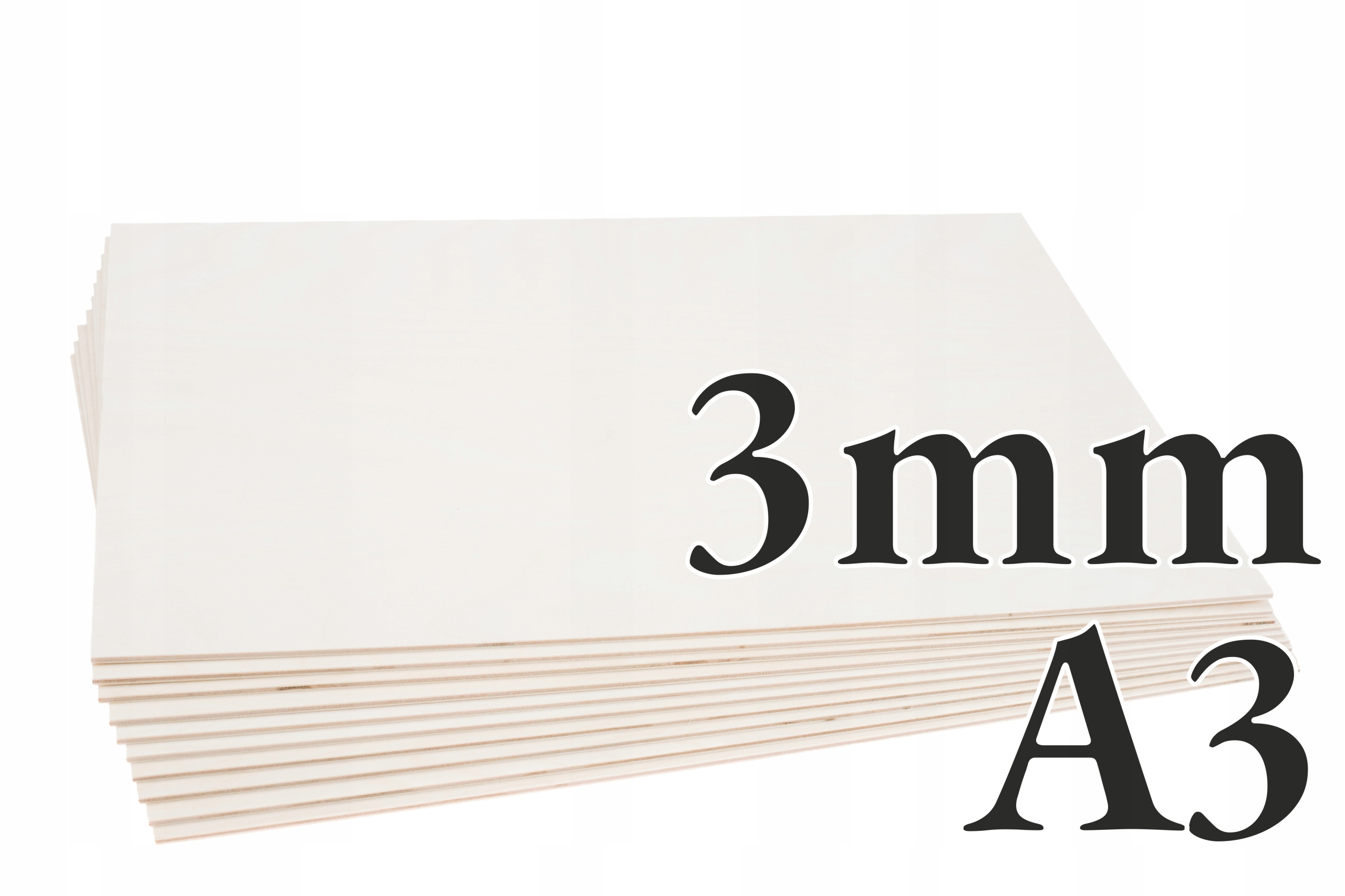 

10x Sklejka Brzozowa 3mm A3 420x297 Onlywood