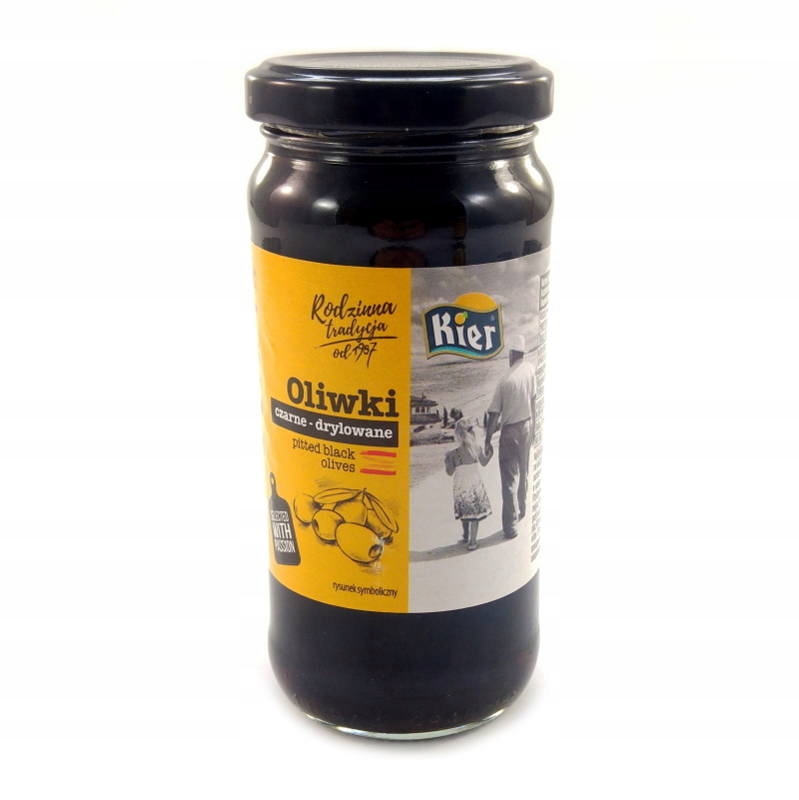 

Oliwki czarne drylowane, bez pestek 235g Kier