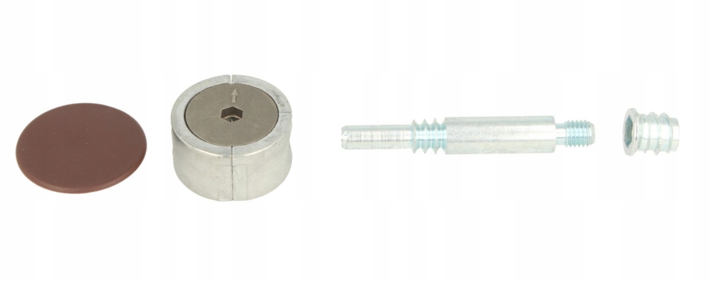 Złącze mimośrodowe fi35 Fuerte L-74 brąz komplet