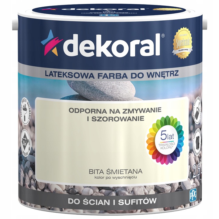 

Farba Dekoral Akrylit W Bita Śmietana 5L