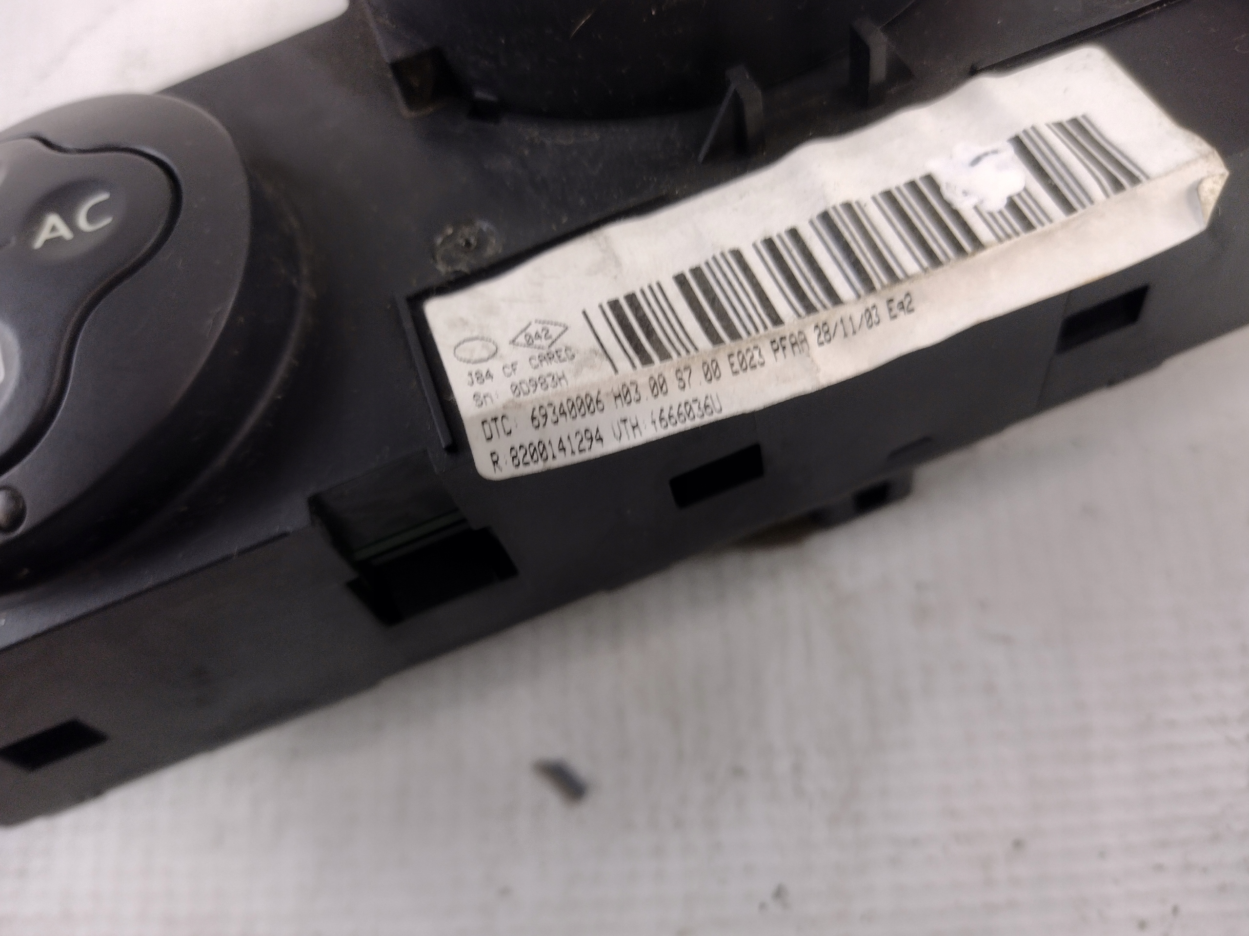 Panel klími klimatizaci Renault Scenic II 2 8200141294