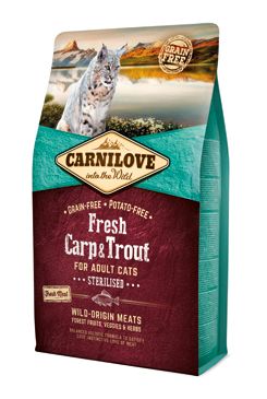 Levně Krmivo Carnilove Cat Fresh Sterilized Carp & Trout 2kg