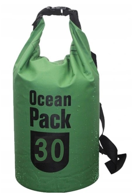 WOREK WODOODPORNY WODOSZCZELNY NA KAJAK TORBA 30L Wysokość 71 cm