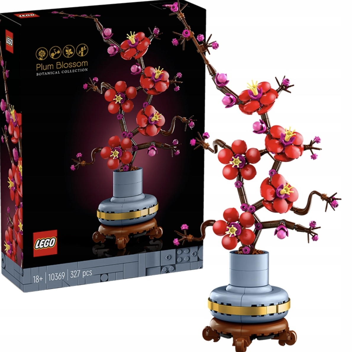 Klocki Lego Icons Kwiat Śliwy Sztuczne Kwiaty Rośliny Ozdoba