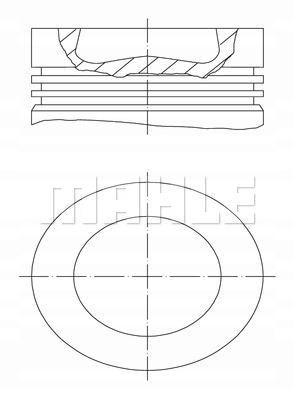 Поршень MAHLE 028 PI 00100 000