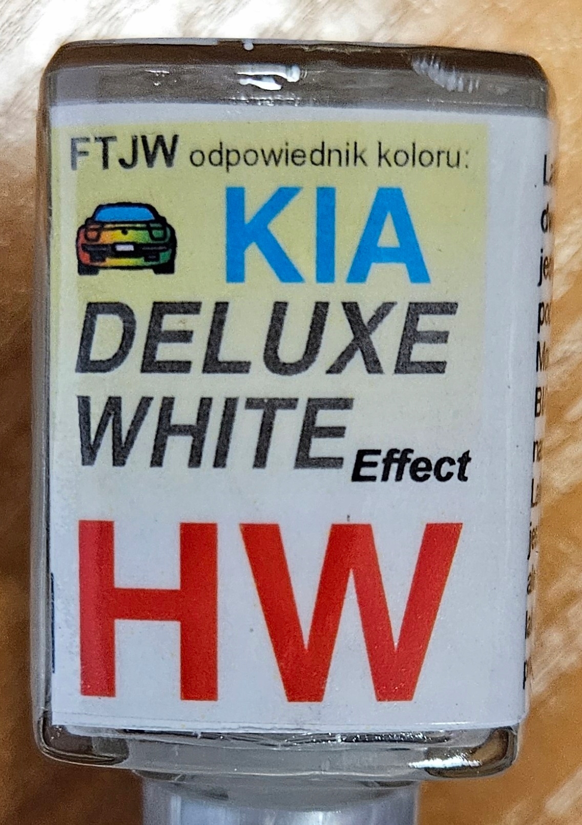 Zaprawka Lakiernicza Kia Hyundai Hw HW2 Deluxe White Effect