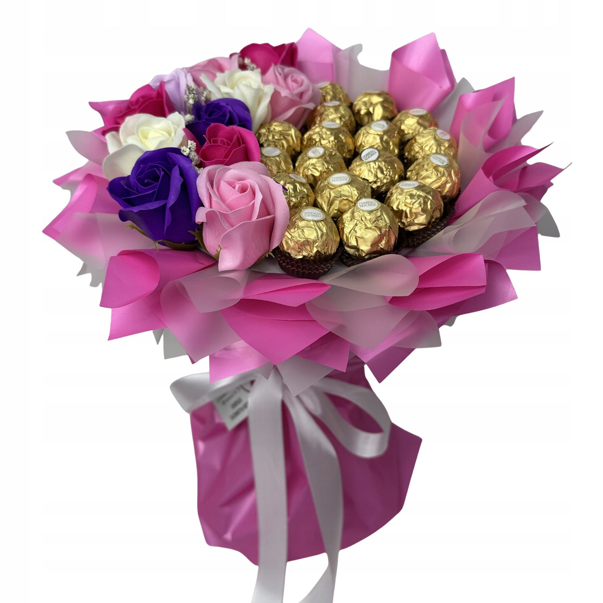 Levně Dárková Sada Kytice Ferrero Růže Den Žen Narozeniny 18