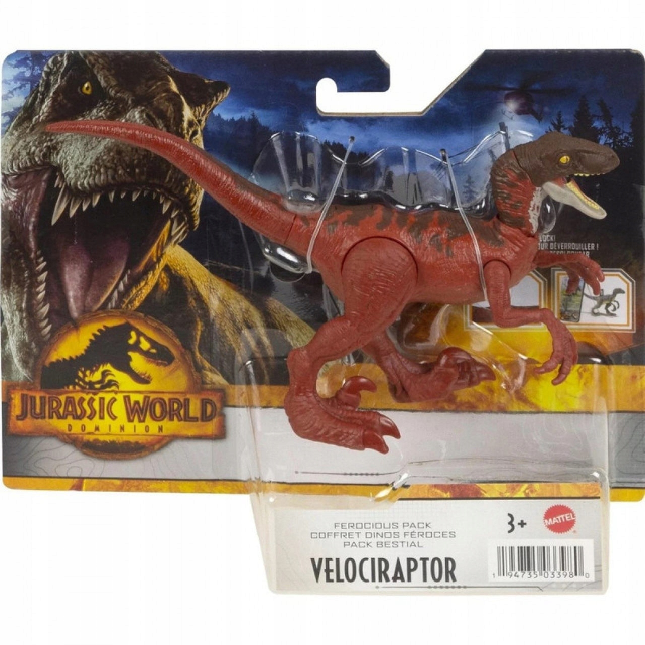 

Jurassic World Figurka Dinozaur Velociraptor HDX31