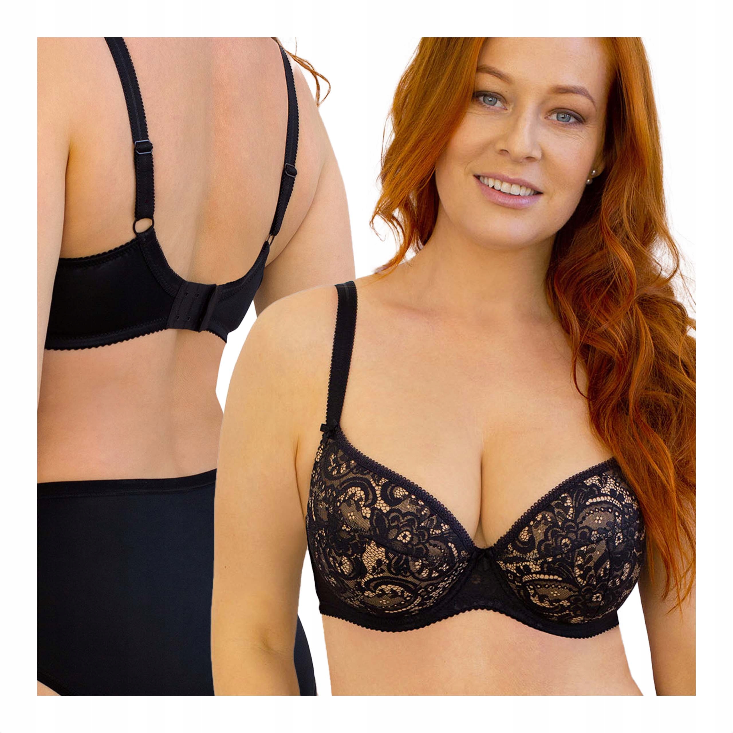 Dámská podprsenka nadměrné velikosti balkonetka s širokými ramínky Kleo 80C