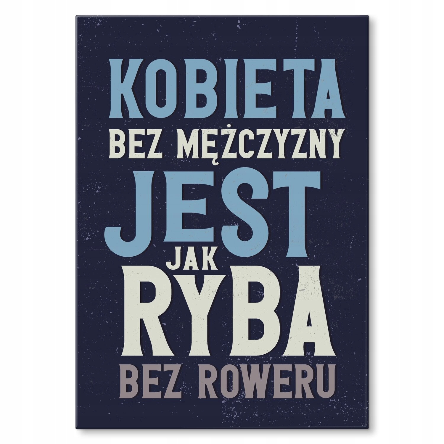 Kovový plakát ryba bez kola Dárek 30 x 42 cm