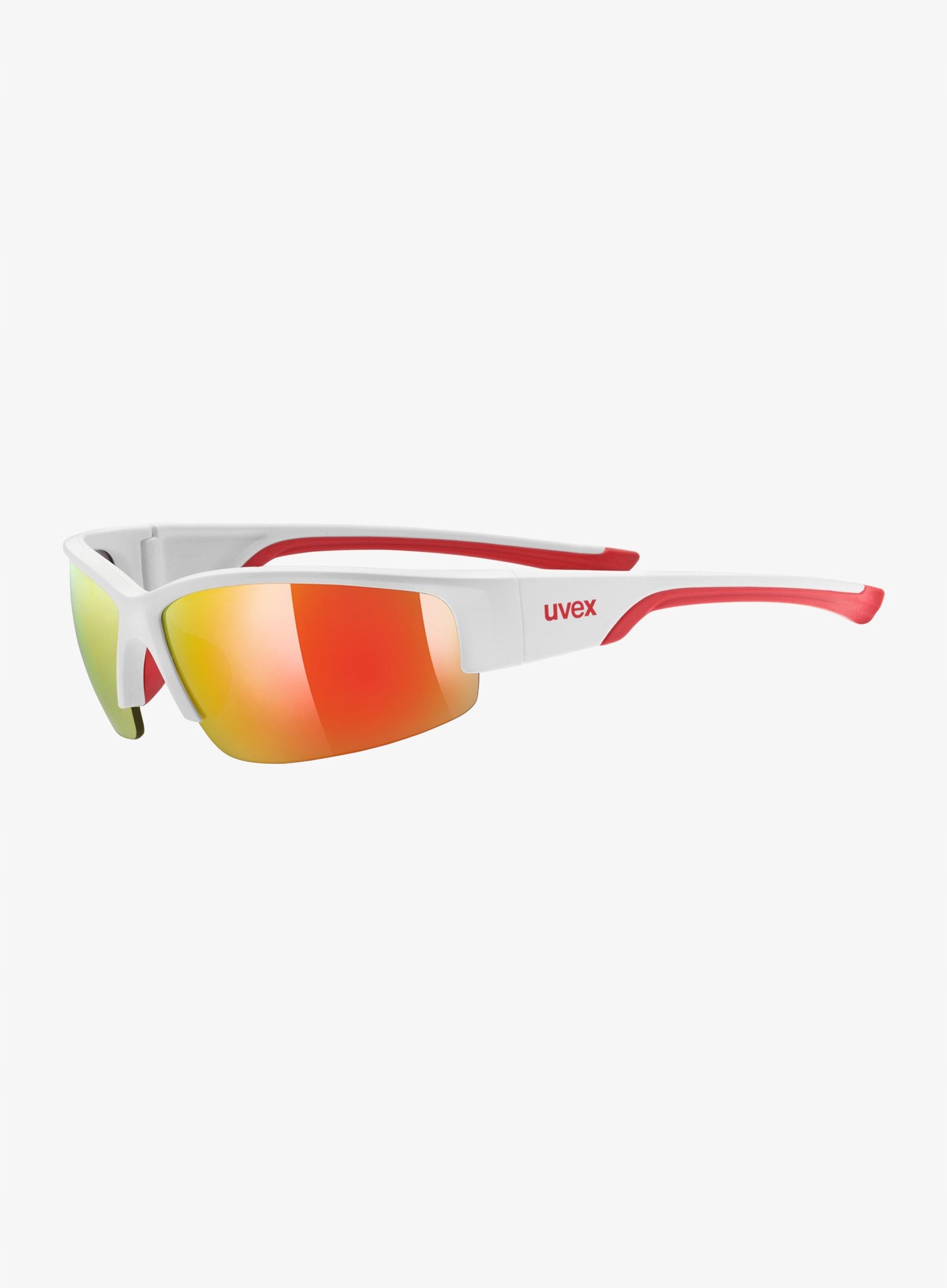 Okulary przeciwsłoneczne Uvex Sportstyle 215 white matt red/mirror red