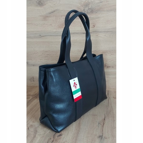 Prostorná A Stylová Černá Taška Xl_přírodní Kůže_pojme A4