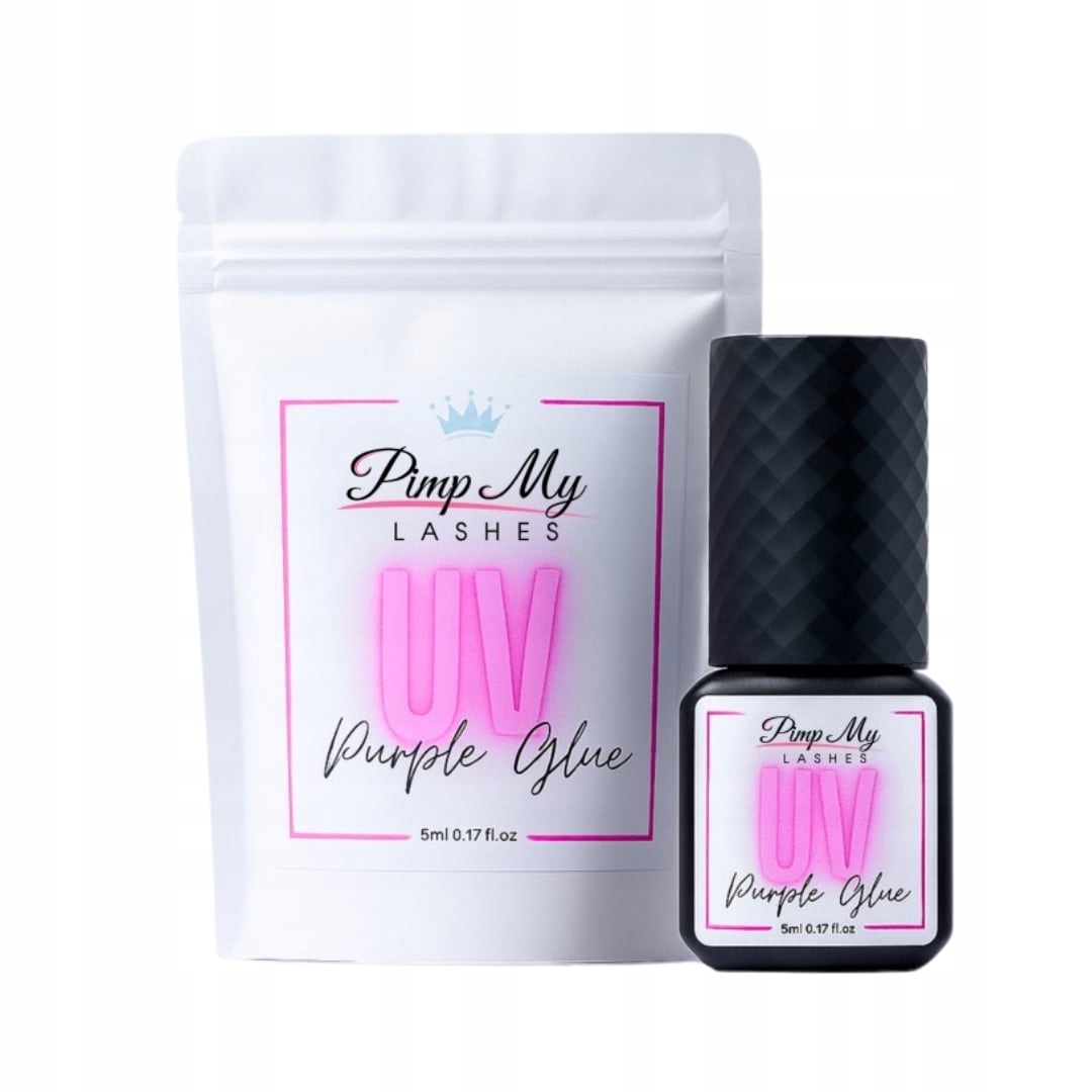 Lepidlo na prodlužování řas Uv Purple Glue 5 ml Pimp My Lashes