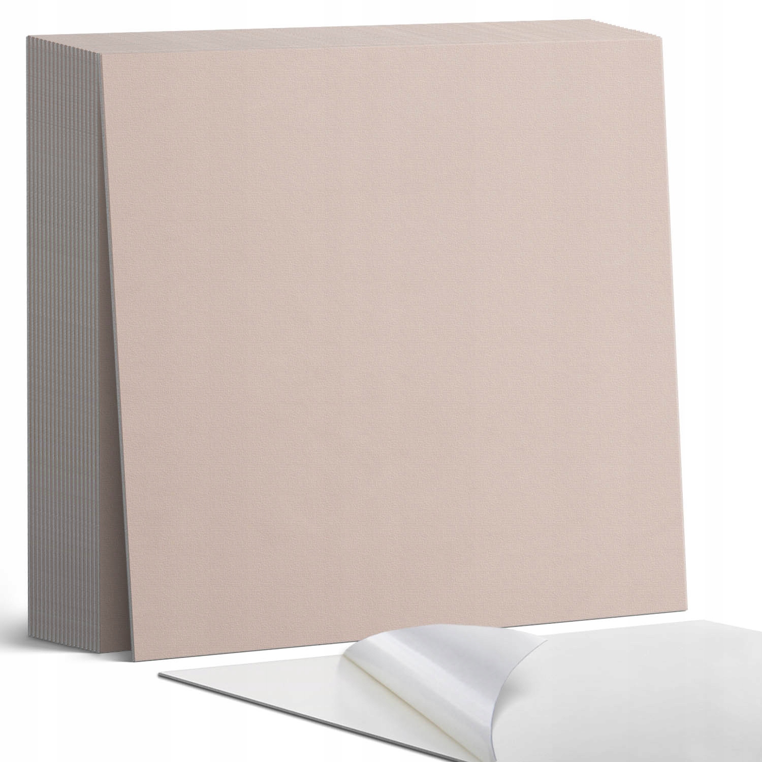 Sada vinylových dlaždic S Potiskem Světle hnědá Příroda 20 x 20 x 20 cm