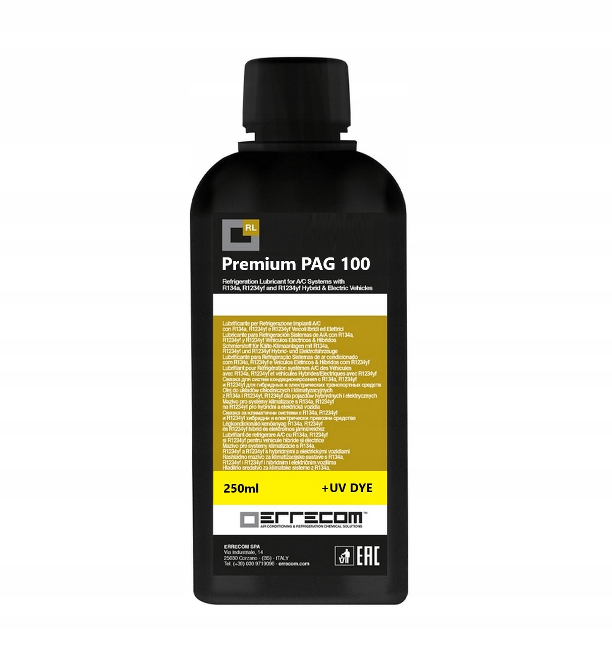 

Olej Pag 100 z kontrastem Uv 250 ml. Errecom