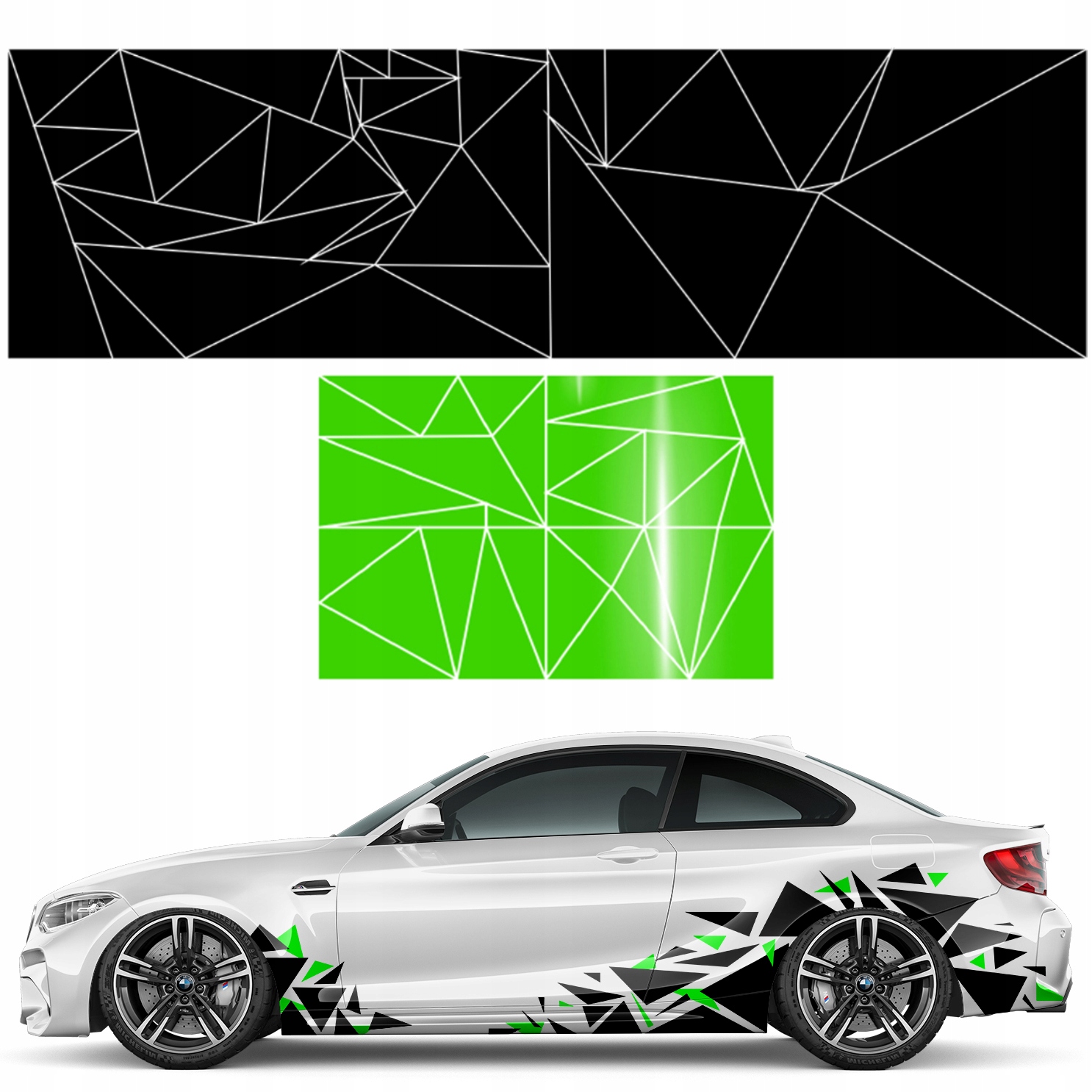 Samolepky Autografika S Motivem Trojúhelníku 42 ks 3 1 Ks Fluo Barvy