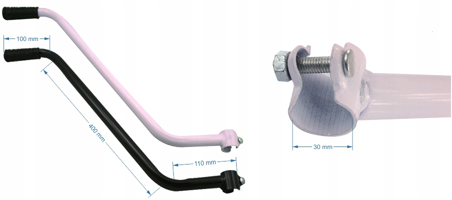 PROWADNIK ROWERU ROWERKU KIJ RĄCZKA UCHWYT DO NAUKI JAZDY NA ROWERZE PCHACZ EAN (GTIN) 5906079174145