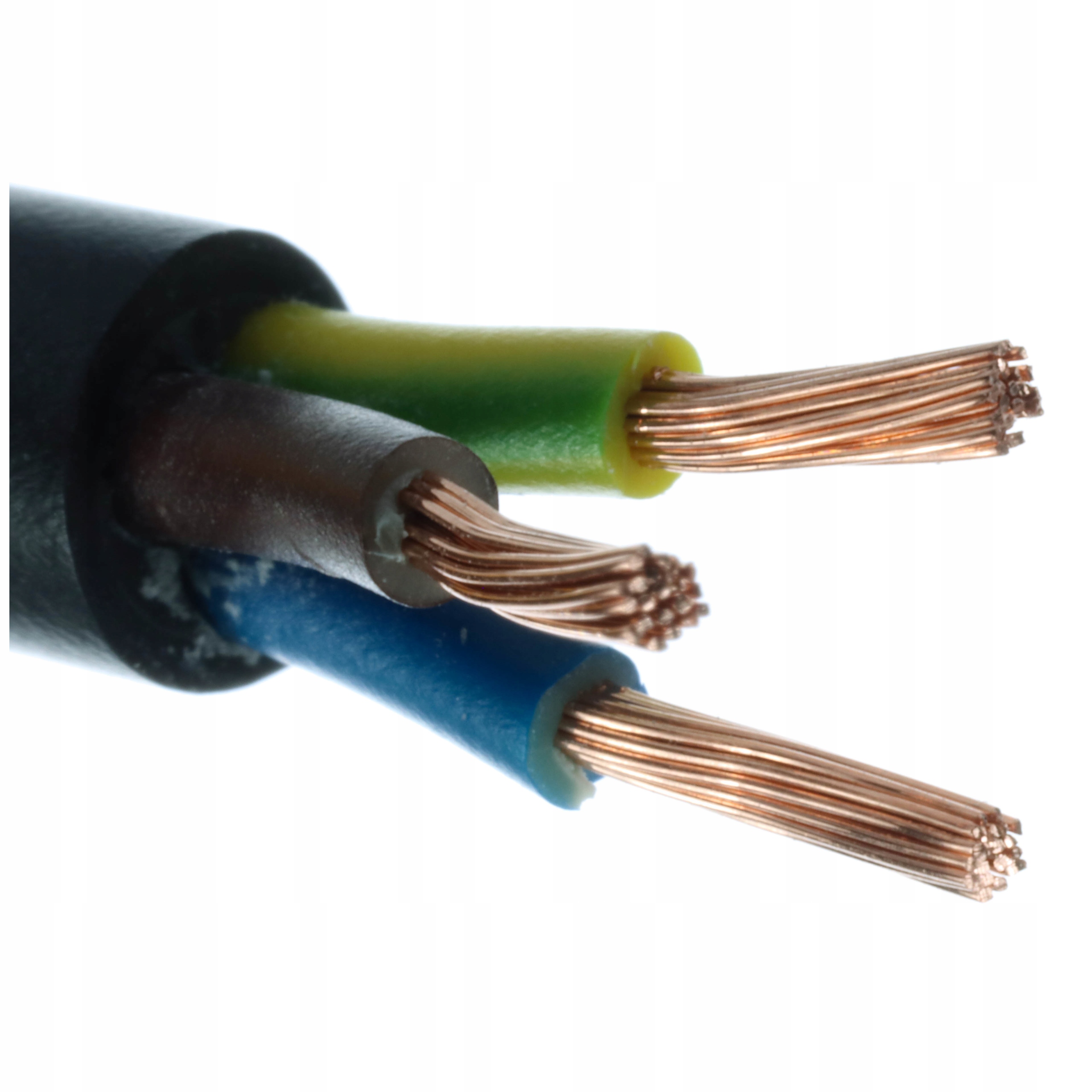 

Kabel prądowy elektryczny OMY3x0,5 czarny 5m.