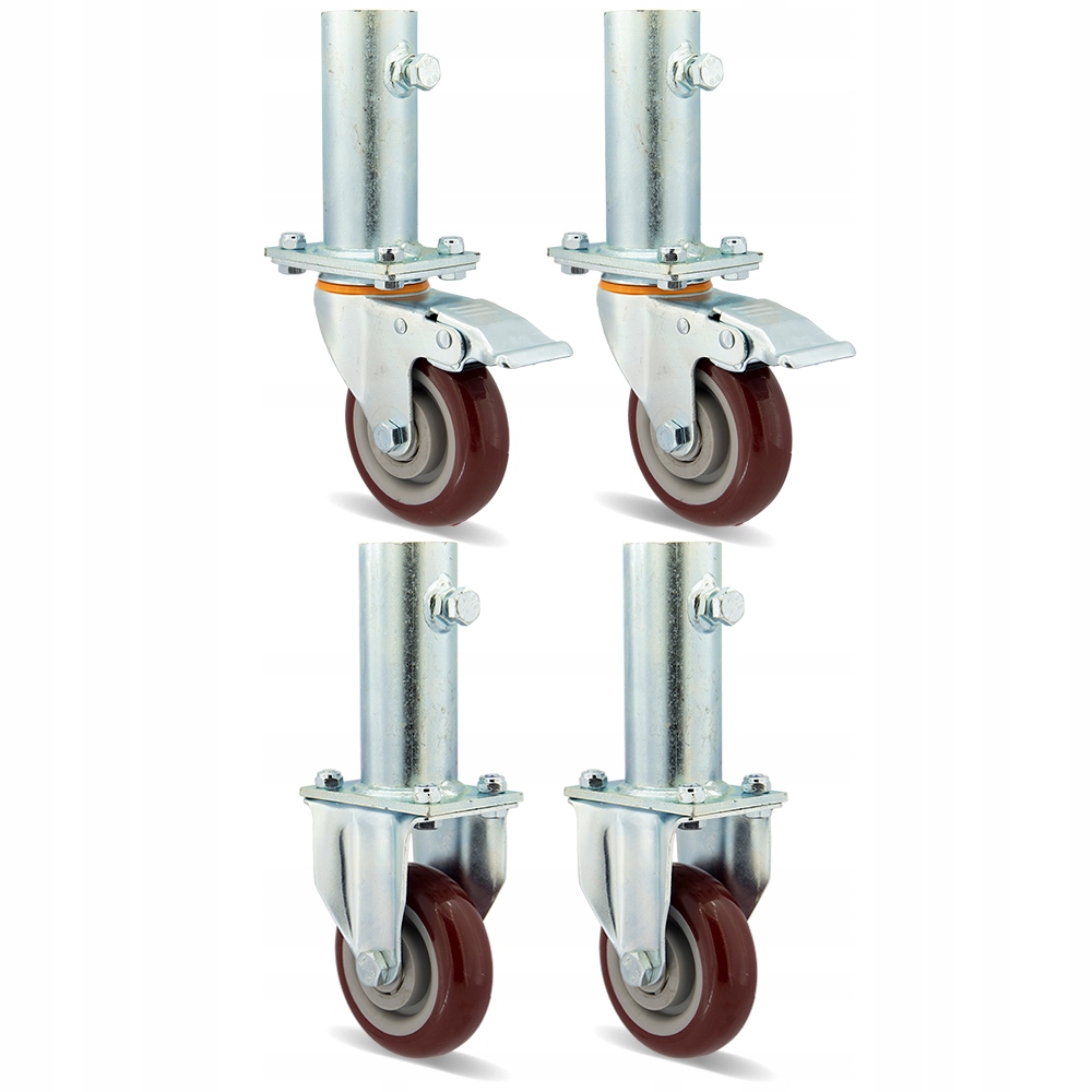 78PPPUB100K2 Kolečko fi 100 pro lešení, kolečka, 100 mm, sada 4 ks