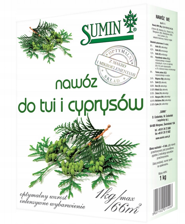 

Sumin Nawóz do tui i cyprysików 1kg