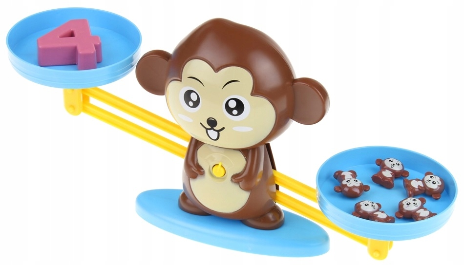 Gra Edukacyjna Szalona Waga Małpka Nauka Liczenia Płeć chłopcy dziewczynki