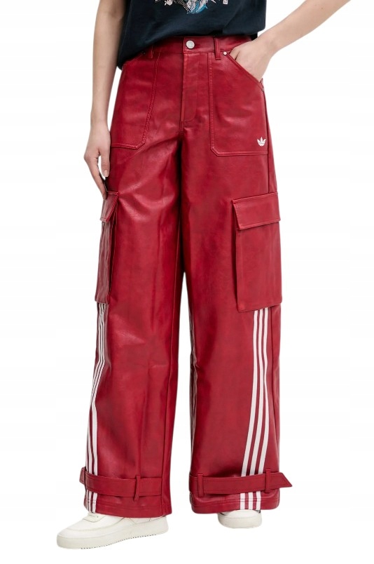 Dámské cargo kalhoty adidas JX9227 velikost 25, červené