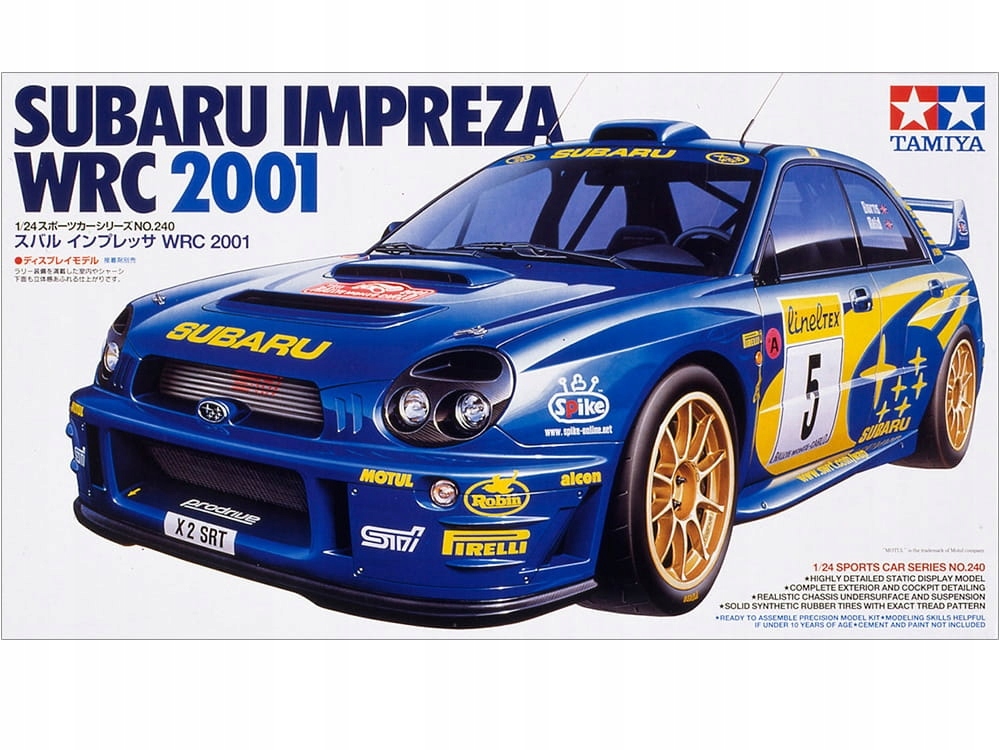 Subaru Impreza Wrc 2001 1:24 Tamiya 24240