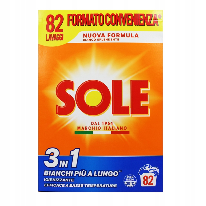 Levně Sole Bianco Splendente Prací prášek na bílé prádlo 82 praní