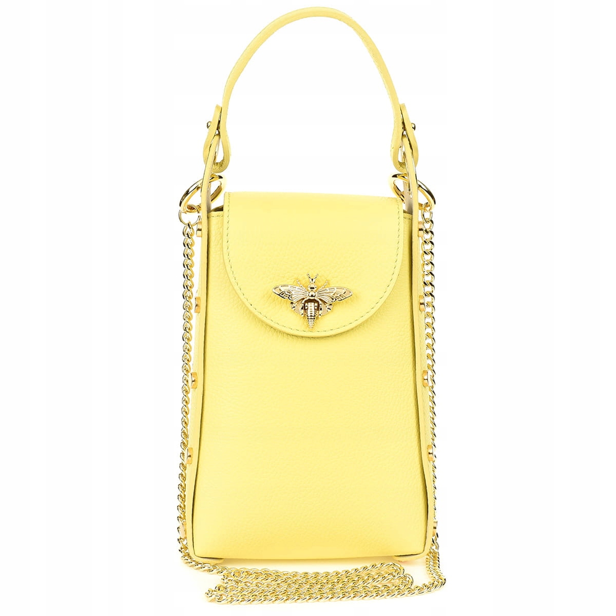 Kožená kabelka Vezze Vespa Grande Citronová