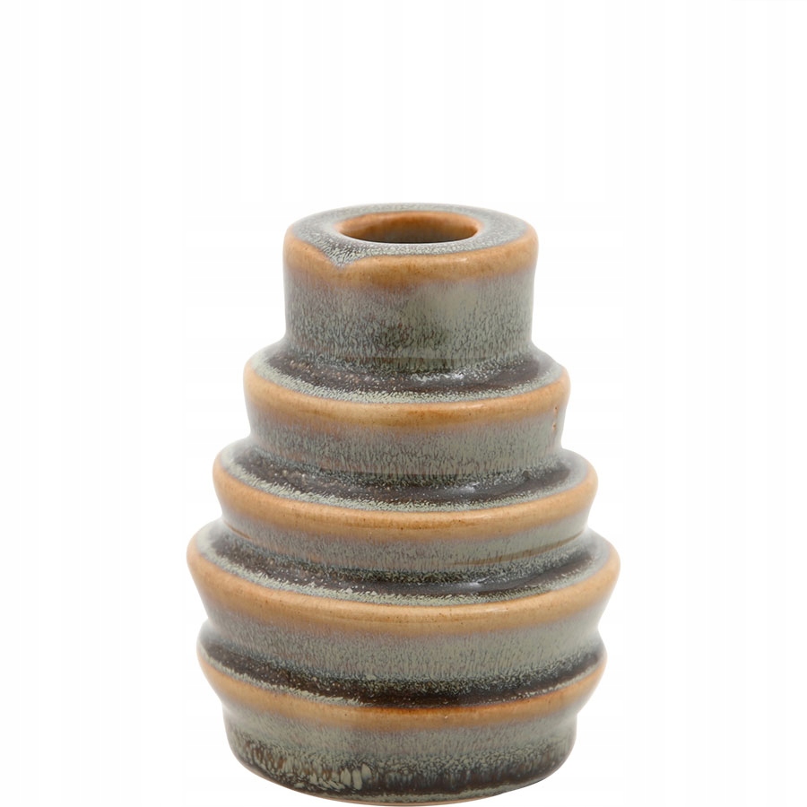 

Świecznik Ceramiczny Zielony 9CM Na Długą Świecę