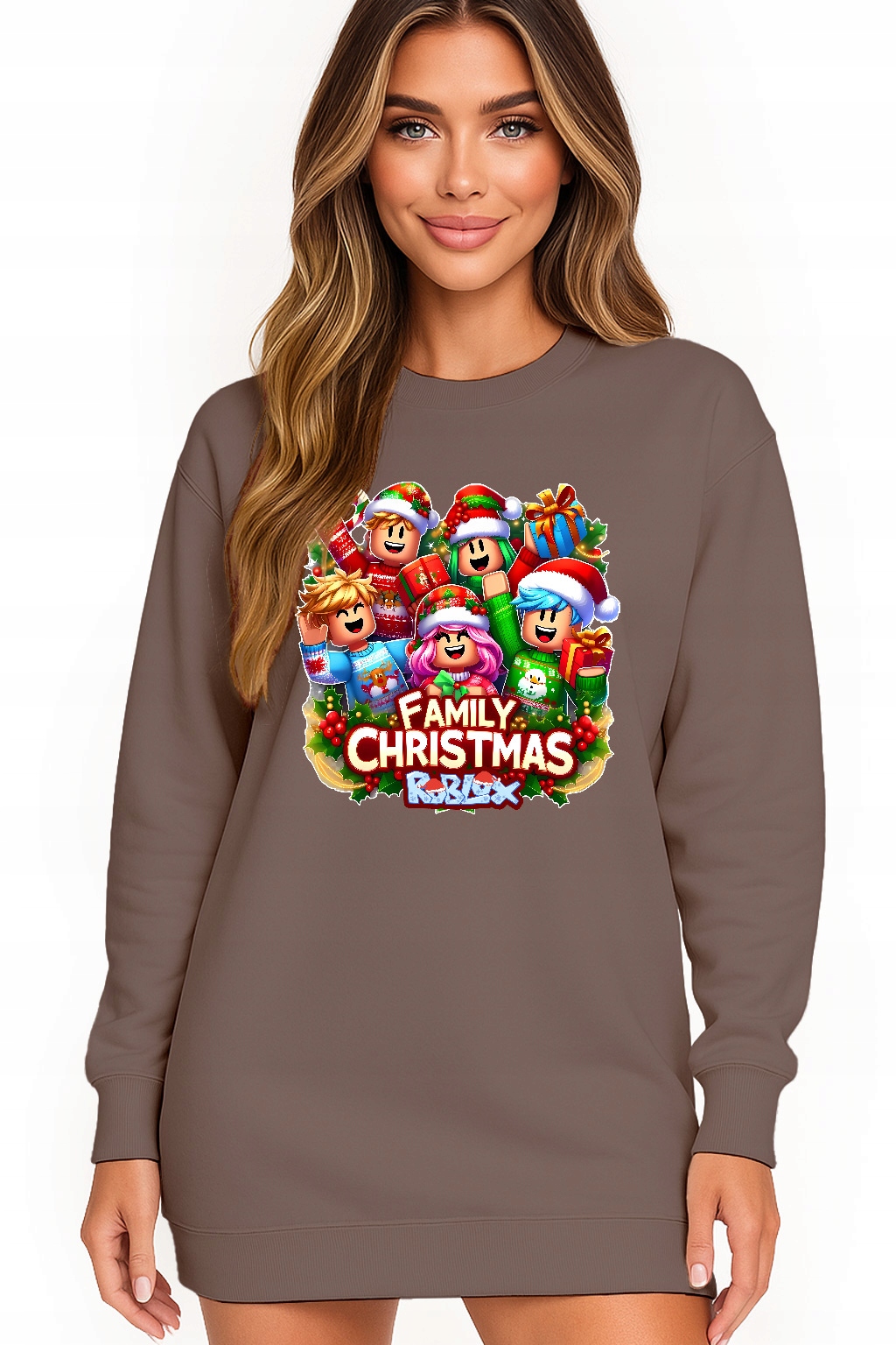 Mikina Dámská Vánoční Oversize Šaty Roblox Dárek K Vánocům M