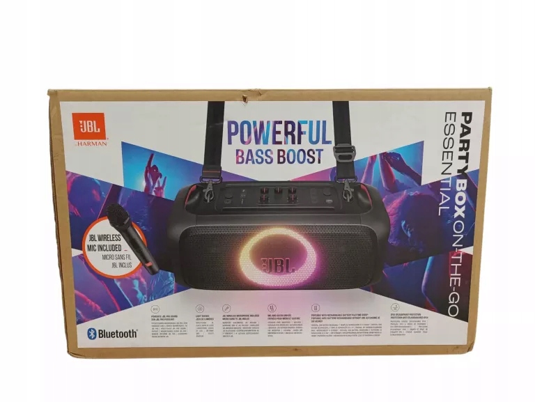 Głośnik przenośny JBL Partybox On The Go Essential czarny 100 W