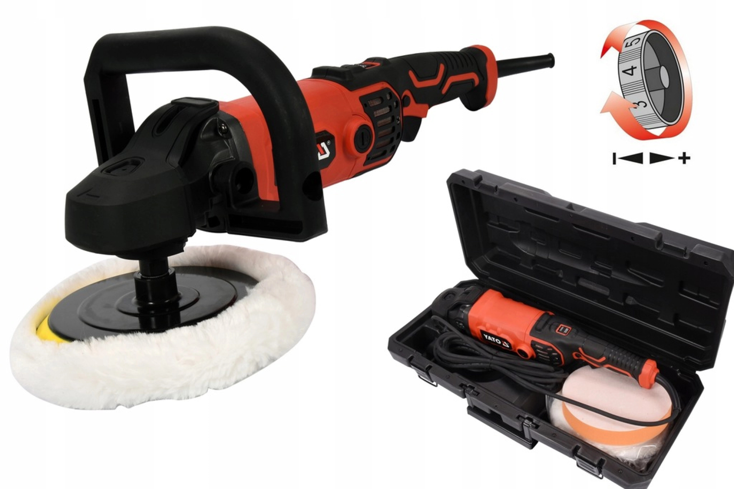 POLERKA SZLIFIERKA 1400W 180MM + AKCESORIA YATO #