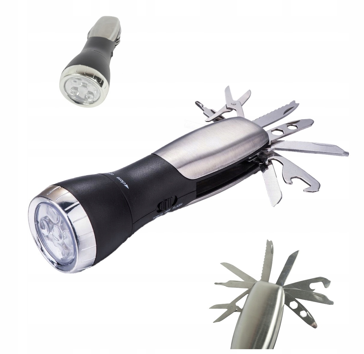 LATARKA WIELOFUNKCYJNA TURYSTYCZNA BIWAKOWA ZE SCYZORYKIEM