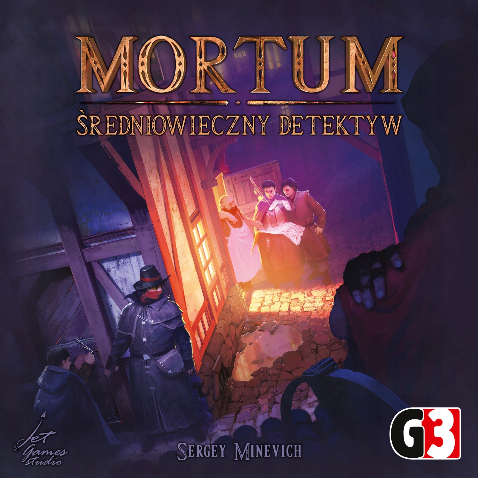 MORTUM gra planszowa DETEKTYW podstawa 3 ŚLEDZTWA Stan opakowania oryginalne