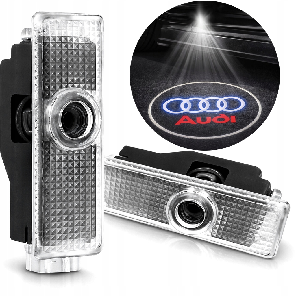 Led Logo Projektor pod drzwi do Audi A3 A4 A5 A6 A7 A8 Q3 Q5 Q7 R8 Tt Hd