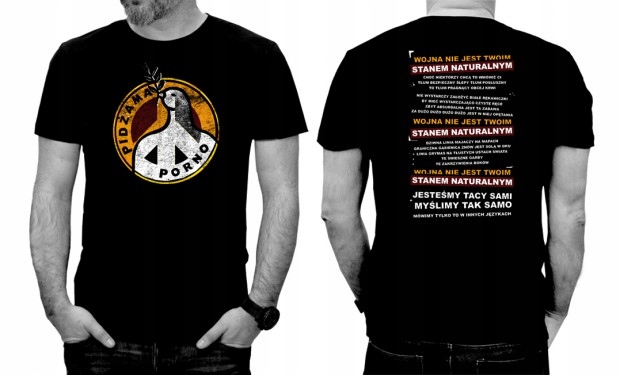 T-SHIRT KOSZULKA PIDŻAMA PORNO WOJNA NIE JEST 3XL
