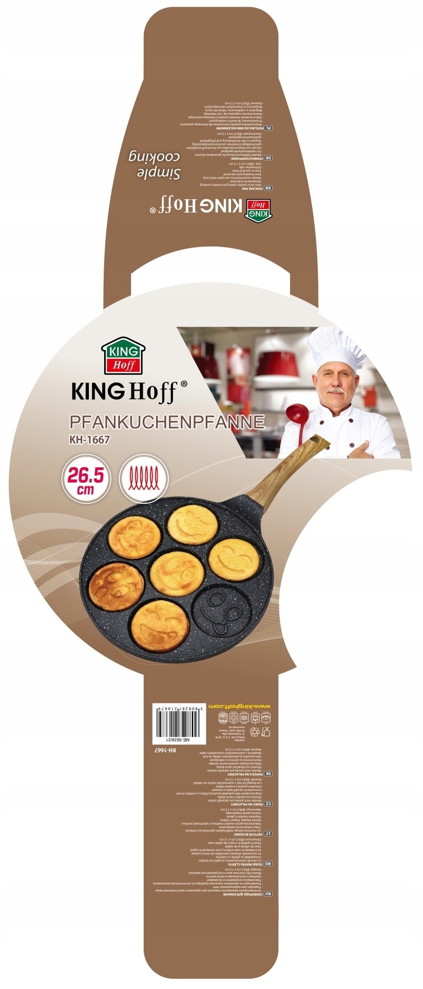 PATELNIA DO PLACKÓW PANCAKES RACUCHÓW JAJEK BUŹKI Powłoka marmurowa