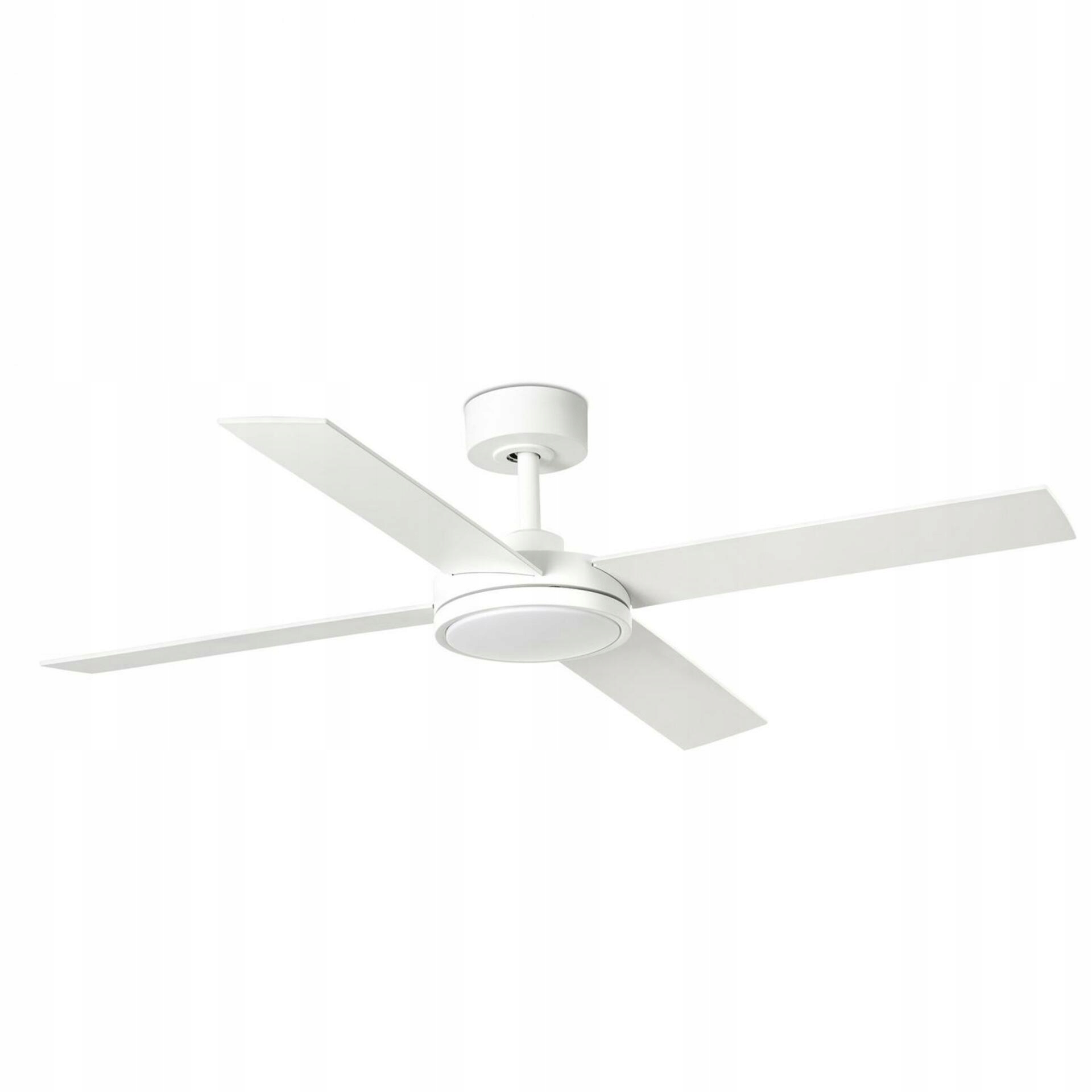 Stropní ventilátor Faro Saint L Led, bílý, 4 lopatky, dálkové ovládání