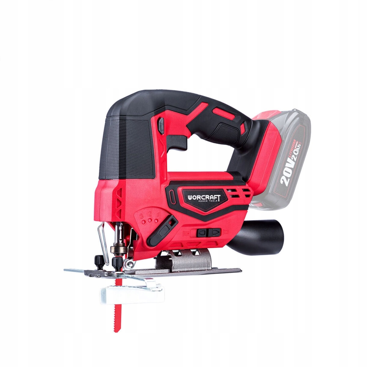 Akumulátorová přímočará pila 80 mm Worcraft CJS-S20Li