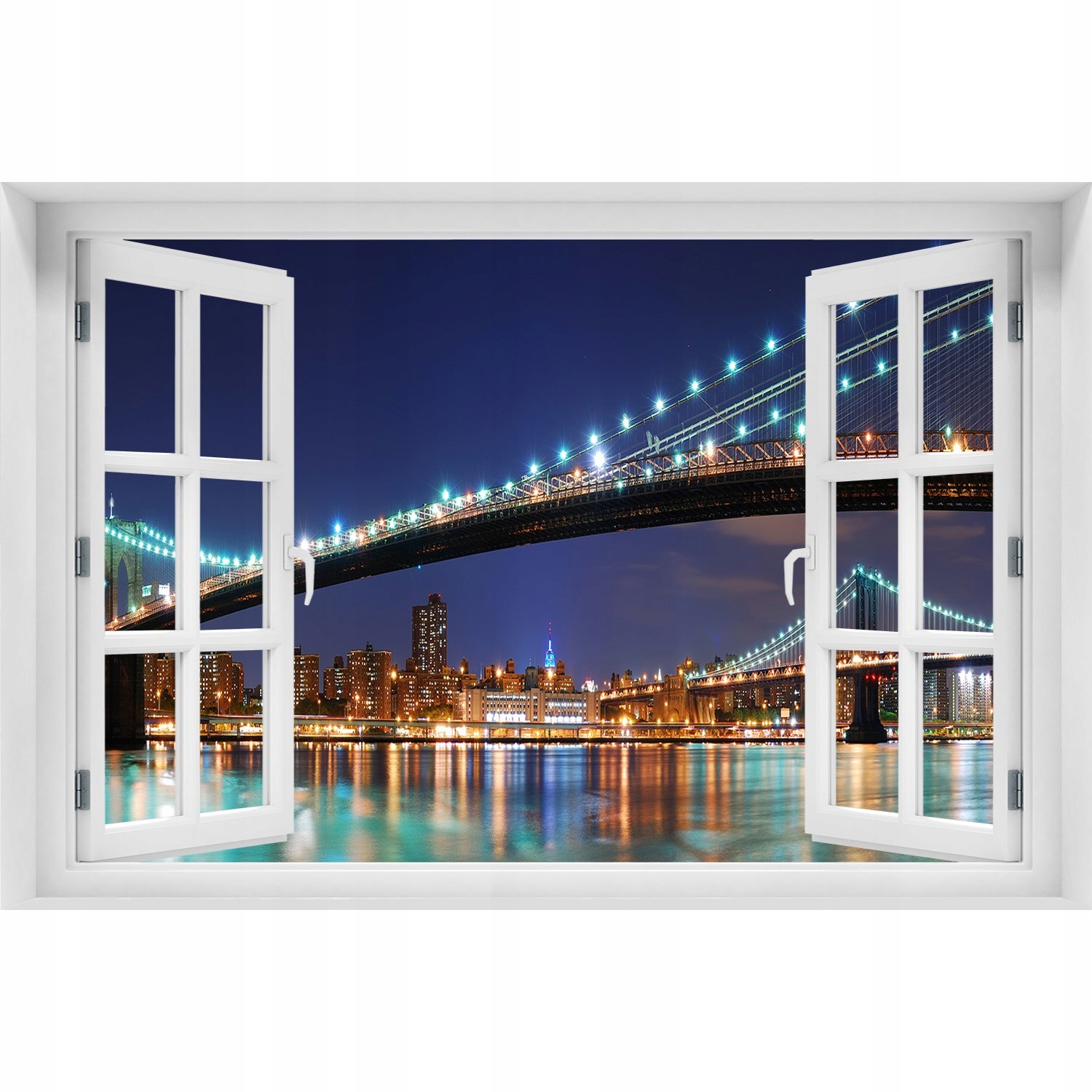 

Naklejka na ścianę 3D Okno Manhattan Nowy Jork