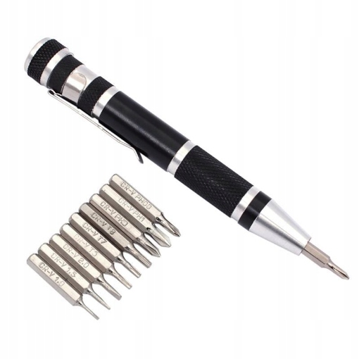

Wkrętak Bit precyzyjny mini Cr.V 11cz WMB8