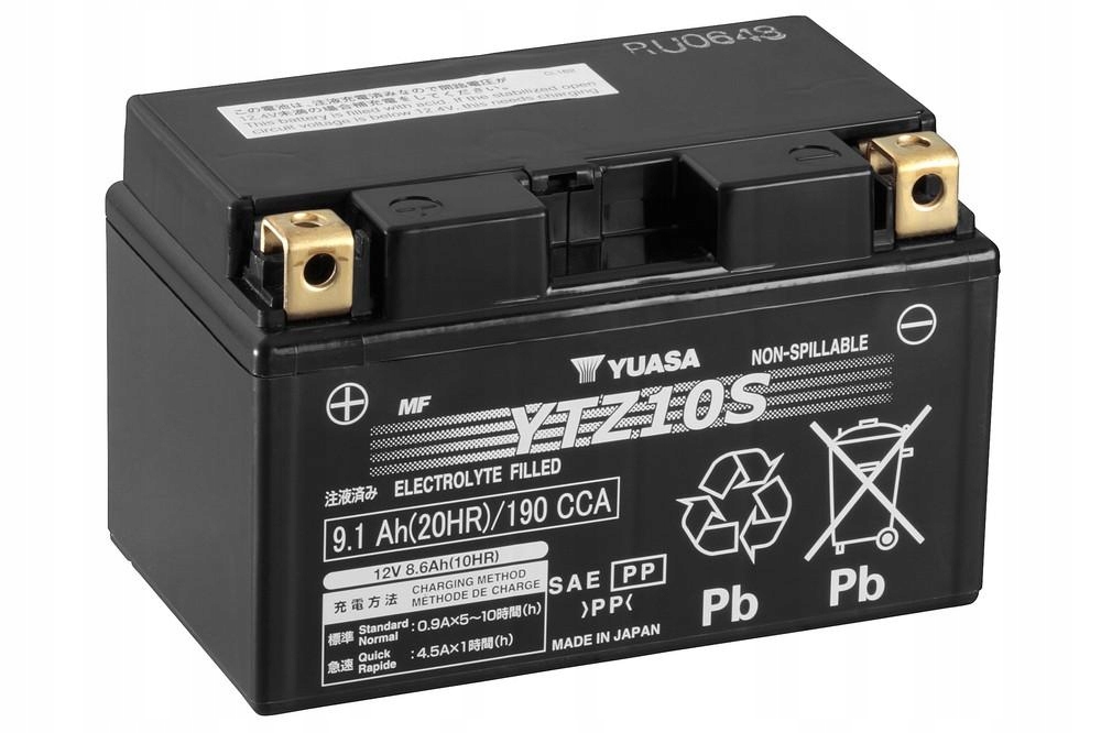 

Akumulator Yuasa YTZ10S 12V/9.1Ah 190A Japan